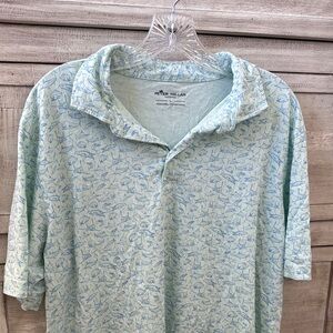 Peter Millar Polo Shirt with Sailfish Pattern